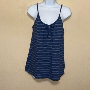 GAP Navy and White Striped Camisole